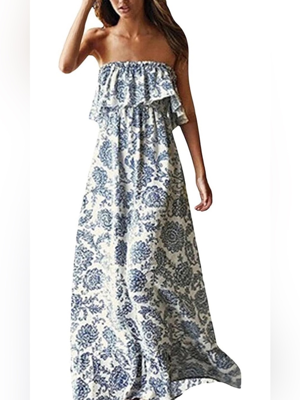 Strapless boho dress size Medium NWT